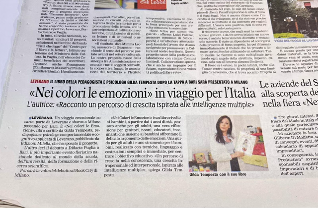 Articolo Gazzetta del Mezzogiorno 
